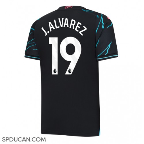 Muški Nogometni Dres Manchester City Julian Alvarez #19 Rezervni 2023-24 Kratak Rukav